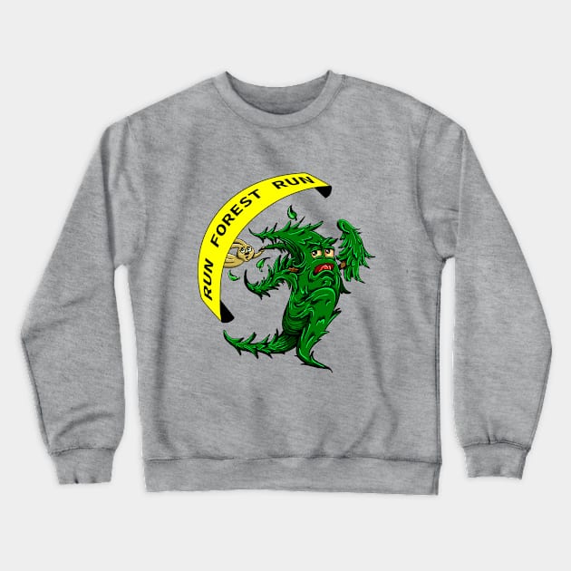 run forest Crewneck Sweatshirt by Rashcek